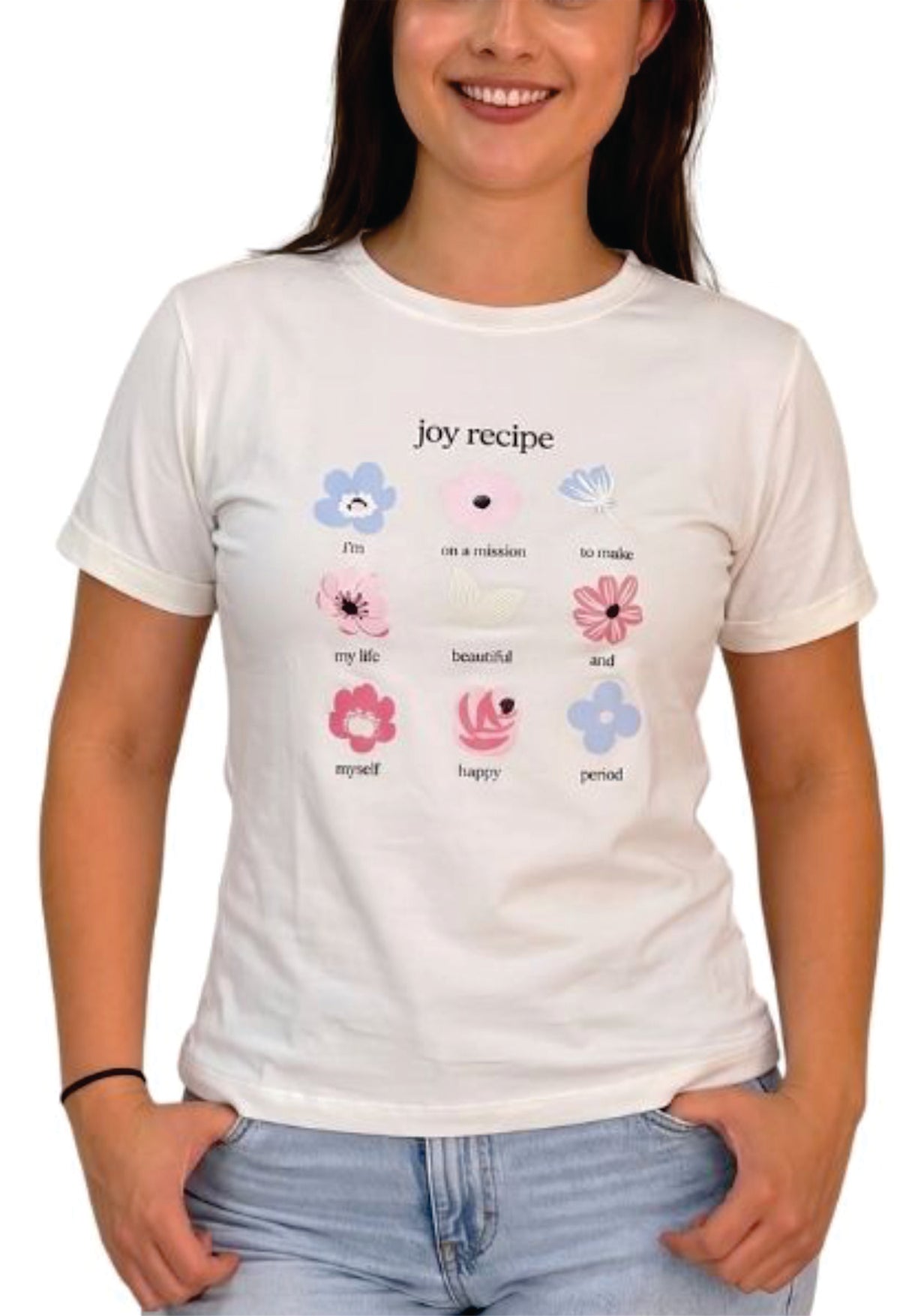 Camiseta Regular Joy Recipe CRUDO