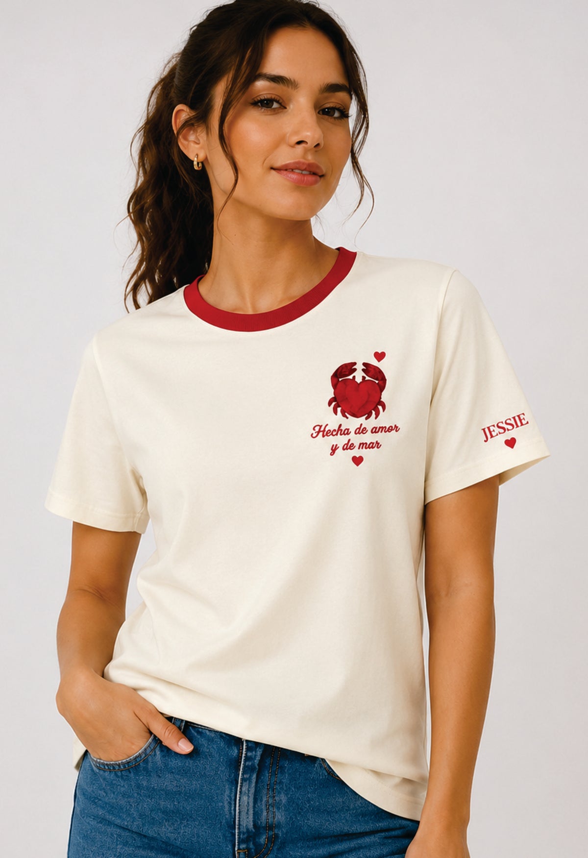 Camiseta Regular Cangrejo CRUDO