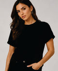 Camiseta Regular Logo Basic NEGRO